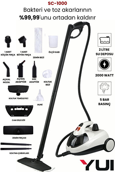 Yui SC1000 Çok Fonksiyonlu Buharlı Temizlik Makinesi Buharlı Temizleyici