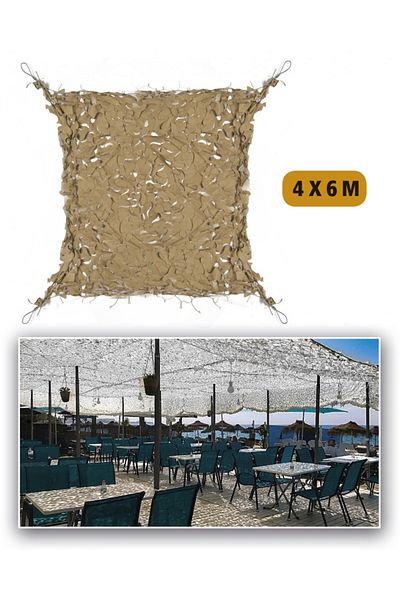 Mil-Tec Shade Sail camouflage net 4 x 6m - Coyote