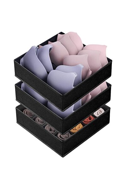 Generic مجموعة من 3 قطع من منظم أدراج حمالة الصدر والملابس الداخلية من Criusi...