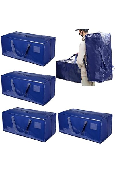 Generic حقائب ملابس كبيرة جدًا، حقيبة تنظيم تخزين الملابس المتحركة بسحاب، صند...