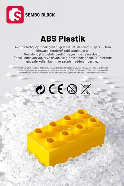 Sembo Block Yamaha YZF R1 Motosiklet 222 Parça Yapı Bloğu Seti