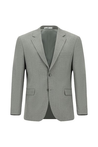 Kiğılı Striped Polyester/Viscose Suit