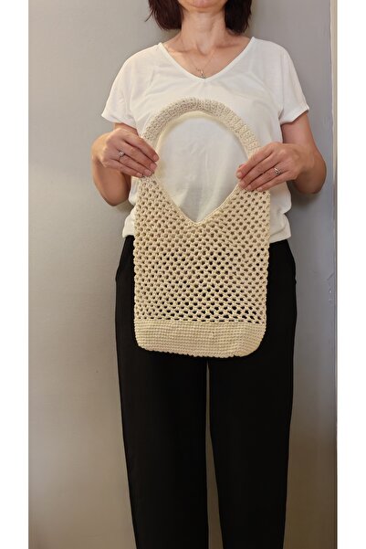 MSM Hasır Çanta, Hasır Omuz Çantası, Casual Hasır Çanta, El Örgüsü Hasır Çant...