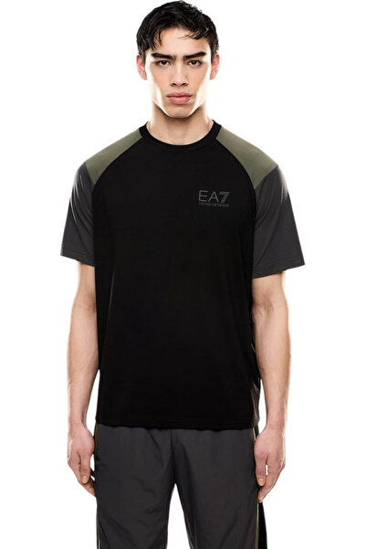 Emporio Armani Emporio Armani EA7 ASV Αθλητικό T-shirt με χρωματικές ρίγες - ...
