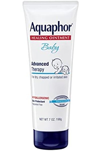 Aquaphor Baby Healing Ointment - For Chapped Skin, Diaper Rash And Minor Scratches - 7 Oz. Tube