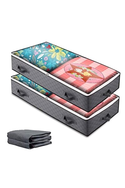 Generic أكياس تخزين كبيرة الحجم أسفل السرير من Beauenty، عبوة من قطعتين، سعة ...