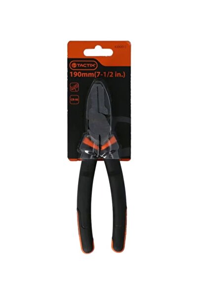 Tactix كماشة عالية الرفع لعمال الخطوط - أسود/برتقالي 7.5 بوصة