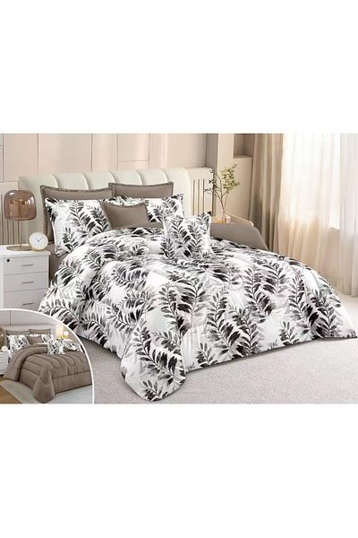 RedRosa Luxurious double bed sheet set, printed, made of microfiber, size 240*260 cm