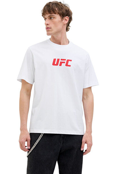 Jack & Jones Tricou JACK & JONES UFC CN - 12290261-Φωτεινό Λευκό