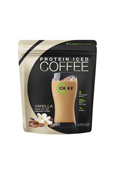 CHIKE التغذية بروتين قهوة مثلجة 448 جرام فانيليا