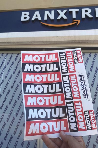 Banxtre Red-Black Motul Sticker Set for Motor and Car 17 Pieces