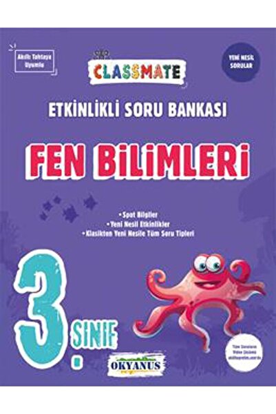 Anla Kazan Yayınları Okyanus 2026 3. Sınıf Fen Bilimleri Classmate Etkinlikli Soru Bankası