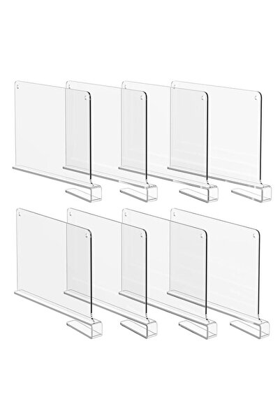 Generic فواصل أرفف هاوسابلز، فواصل أكريليك لتنظيم الخزانة، فواصل أرفف شفافة، ...