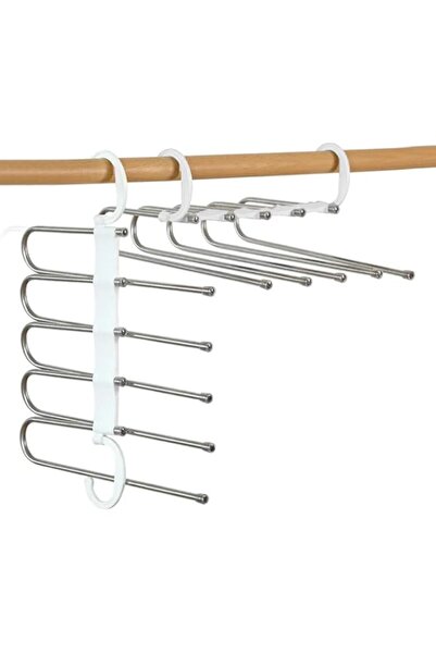 Generic شماعات بنطلونات سحرية من أميرتير | منظمان موفران للمساحة في الخزانة، ...