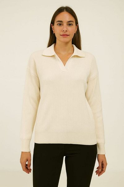 BOZKAYA ÖRME Twill Polo Neck Sweatshirt