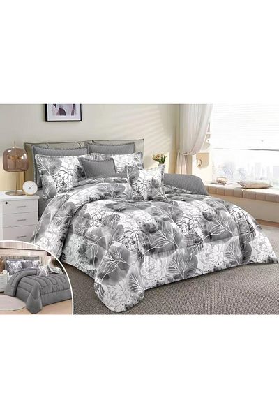 RedRosa Luxurious double bed sheet set, printed, made of microfiber, size 240*260 cm