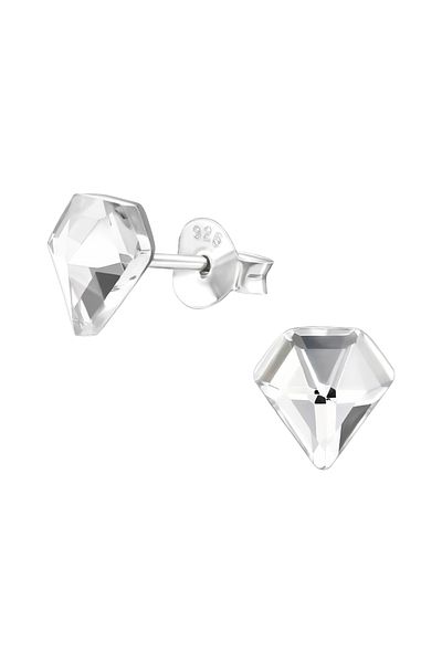 Eva Grace Cercei argint Stacey, cu zirconiu, în formă de diamant