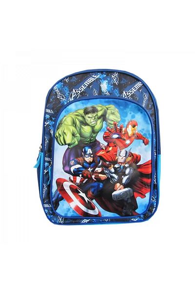 St.Majewski Avengers Backpack St.Majewski, Grades I-IV, 3 Compartments, Blue