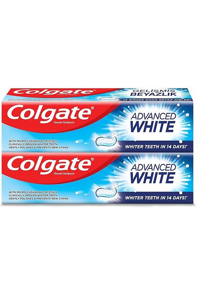 Colgate Toothpaste Advanced White, Whitening Toothpaste, 2x100 ml, 2 Pack