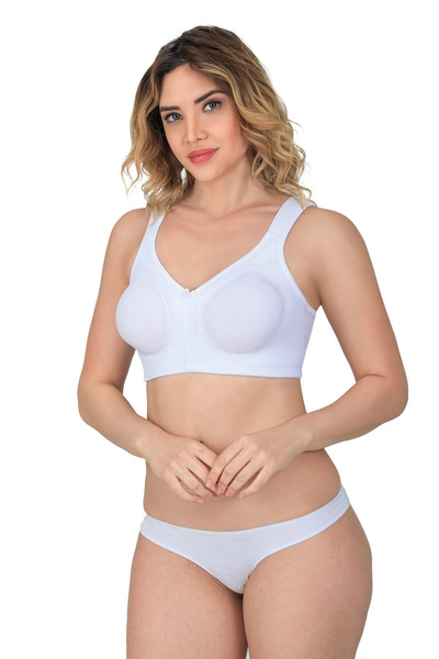 Ayça White Emay 179 B Gathering Bra Corset