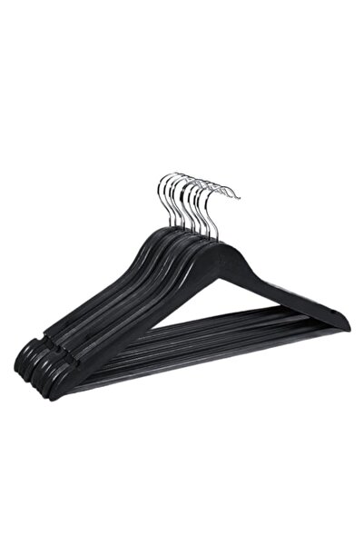 Generic شماعات ملابس خشبية من FEELINGS، 12 قطعة، غير قابلة للانزلاق، مزودة بف...