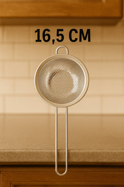 ceviz home züccaciye tekstil ltd şirketi مصفاة بمقبض ستانلس ستيل مقاس 16.5 سم...