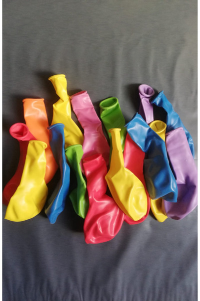 Kalbi Ticaret 9A Balon Renkli 10'lu Atom Balon Klasik Balon 10 Adet