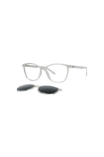 Target Tk306 C0505 51Ekt Women Polarized Clip-On Blue Light Protection Prescription Non-Prescription Glass (Transparent Frame)