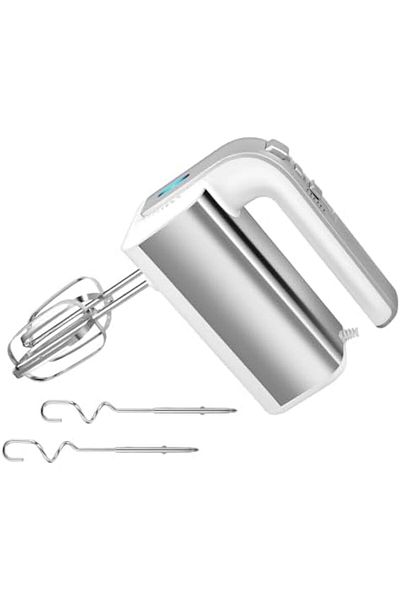 SOKANY CX-6651W Hand Mixer Electric, Handmixer 800W Electric Whisk 5 Speed with Turbo Handheld Mixer