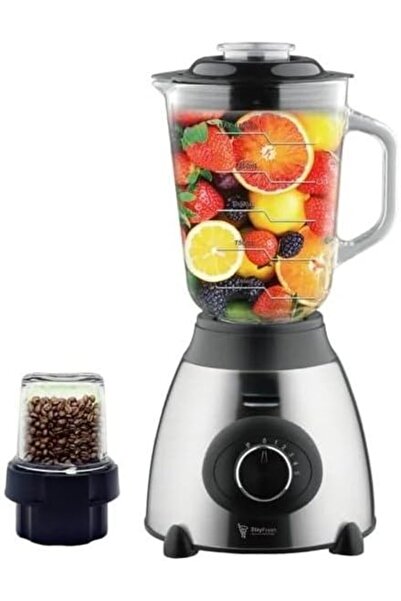 Generic خلاط، مطحنة، عصارة، مفرمة، ومطحنة قهوة 1000 واط، الكل في واحد، مفتاح دوار بخمس سرعات | 1.5 جرام