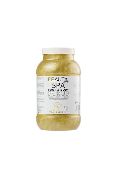 Beauty Palm Foot & Body Scrub Argan and Gold Gallon