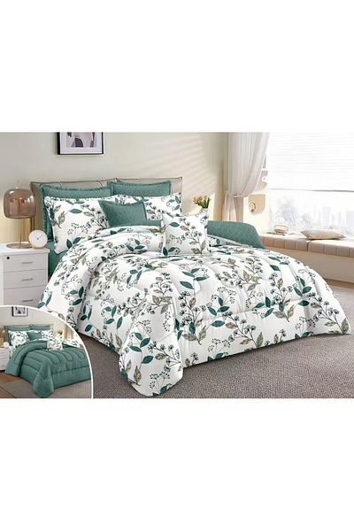 RedRosa Luxurious double bed sheet set, printed, made of microfiber, size 240*260 cm