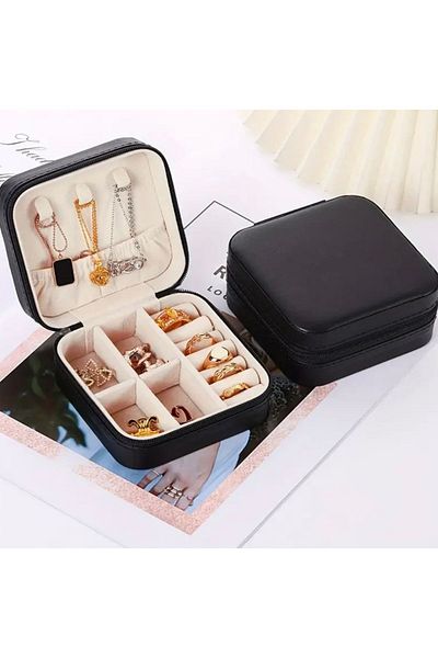 Arzu Güzel Cosmetics Minimal and Elegant Jewelry Organizer Box - Necklace, Ring, Earring Organizer