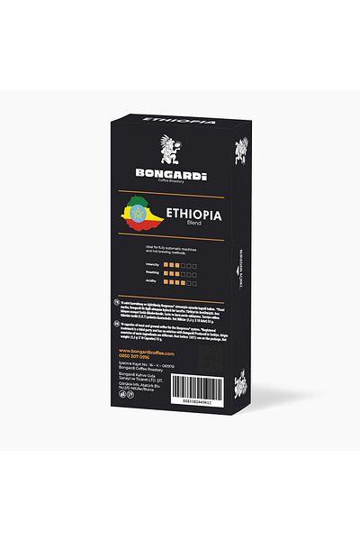 Bongardi Coffee Ethiopian Blend Nespresso Compatible Aluminum Capsule Coffee