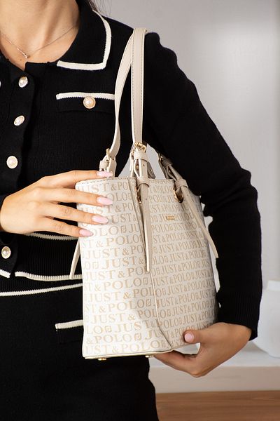 Just Polo EU Original Just Polo Top Rated Women's Shoulder Bags Suitable for Daily Use 2205 Cream