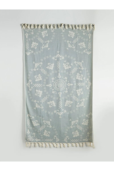 LC Waikiki LCW ACCESSORIES Ekru Püsküllü Kadın Peştemal Plaj Havlusu 90x160 Cm