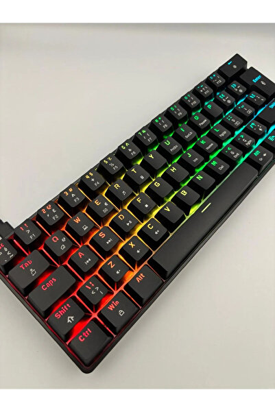 Sarftech T60 Red Switch Mekanik 62 Tuş RGB App Uygulamalı Gaming Oyuncu Klavyesi
