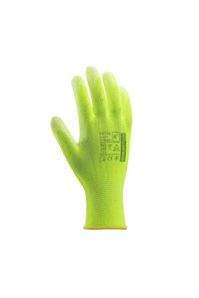 ardon Rukavice BUCK Fluorescenčně zelené, polyester/polyuretan, velikost XL