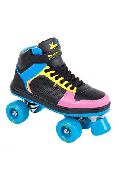 Rookie Role Hype hi Top Trainer Black Blue Pink