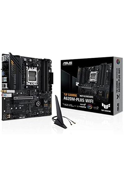ASUS TUF Gaming A620M-PLUS WiFi AMD Socket AM5 DDR5 Motherboard