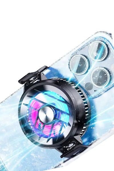 EXENAR Gamer Phone Air Cooling Fan Radiator Silent Fan Phone Cooler Plug Play