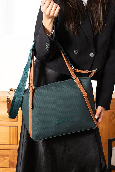 Just Polo EU Original Just Polo Top Rated Women's Shoulder Bags Suitable for Daily Use 6037 Green