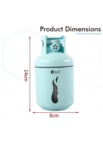 Biki Fawahah & Air Humidifier with Night Light – 300ml, Quiet USB Cool Mist Diffuser