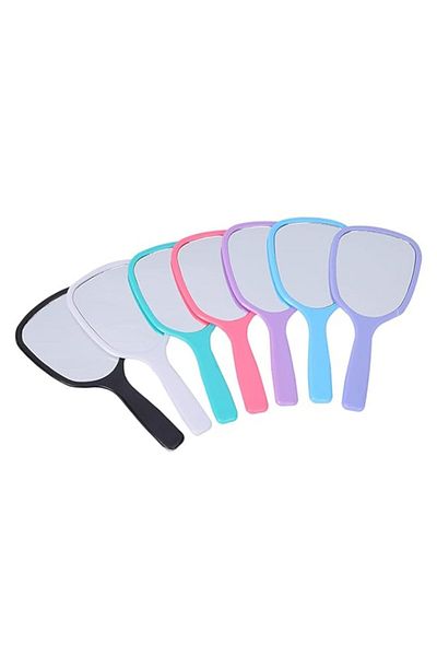 Generic Tazweeq 7 Pcs Small Handheld Hand Mirror, Compact Travel Makeup Mirror, Vintage Vanity Mirror, Comp