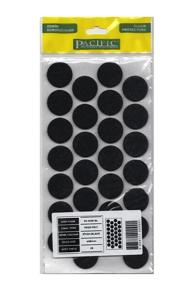 HAMADEX Yapışkanlı Keçe Mobilya Zemin Koruyucu Ses Önleyici Keçe- 28mm (4 Ren...