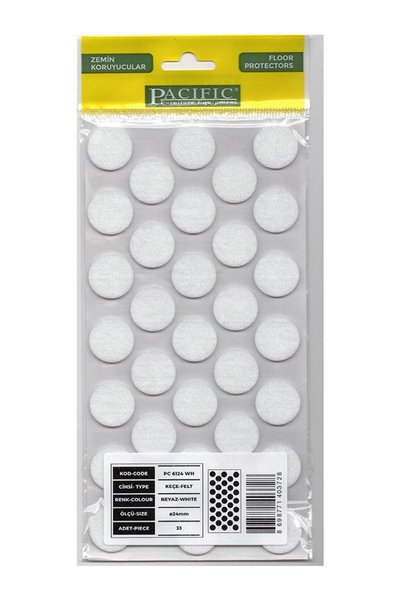 HAMADEX Yapışkanlı Keçe Mobilya Zemin Koruyucu ve ses Önleyici Keçe- 24mm (4 ...