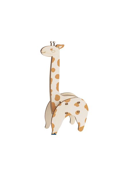 SDX Market 3D puzzle, wood, 66 pieces, Giraffe, +3