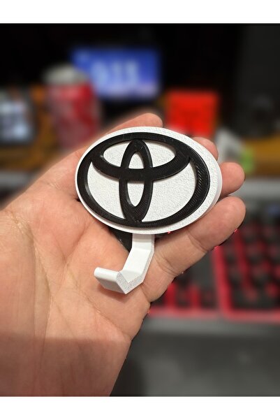 3d soft light Araba Logolu Anahtarlık Askısı 1 Kancalı Duvar Tipi Çift Tarafl...