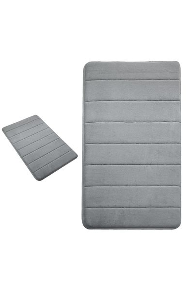 Teno Teno® Universal Bath Mat, foam, ultra-absorbent, non-slip, 40 x 60 cm, gray
