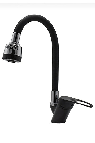 VSA Esnek Sipirialli Ağır Gövde Mutfak Lavabo Bataryası Silikonlu Oynar Başlı...